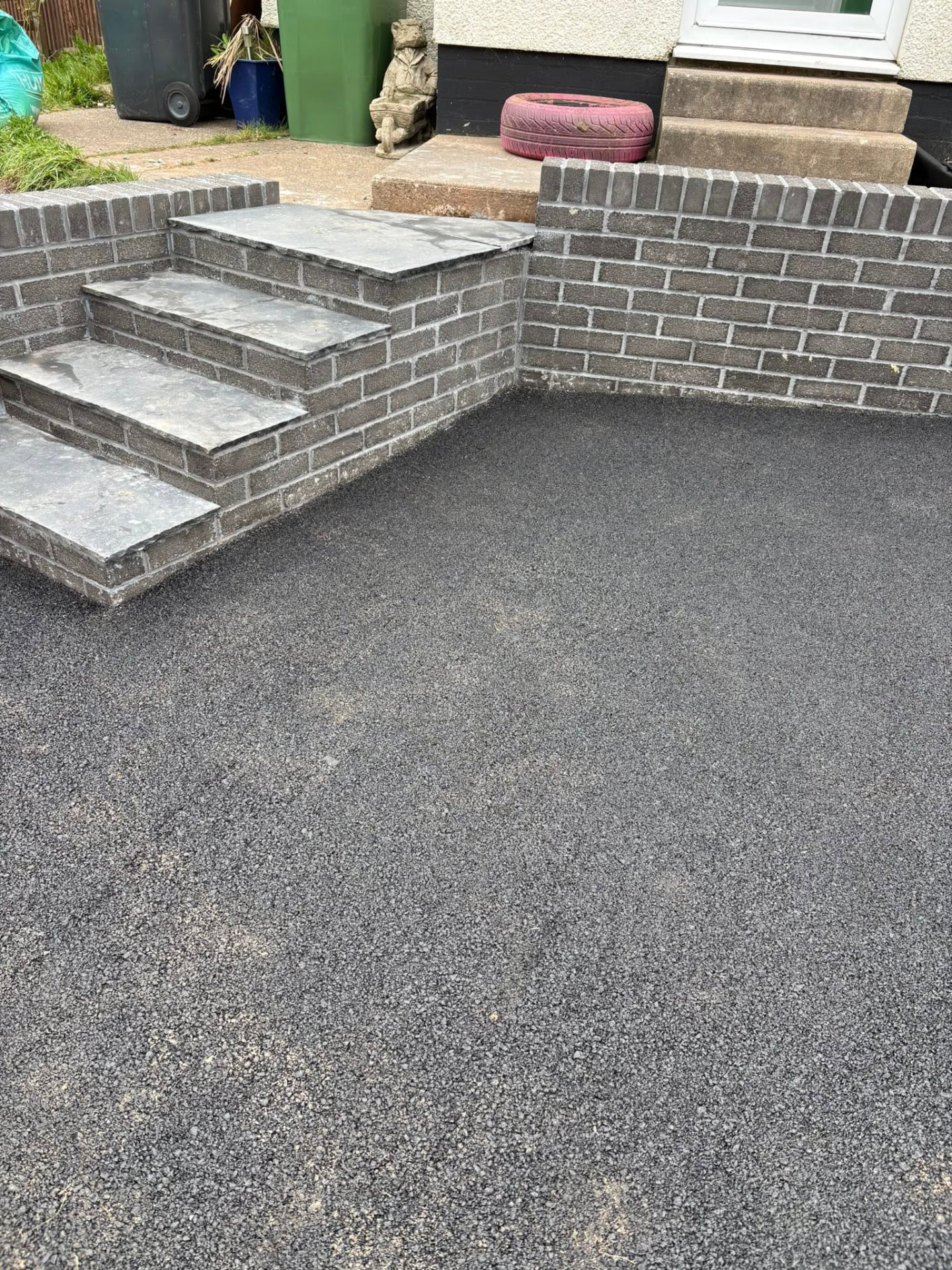 Resin surface and steps completed by SBK Groundworks